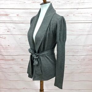 Vintage Y2K Kitchen Orange Mudshark Streetwear Puff Sleeve Wool Wrap Cardigan